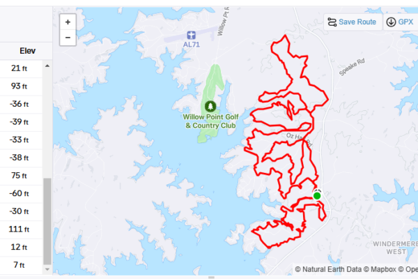 #101 -Pacing Mark P. at Lake Martin 50M