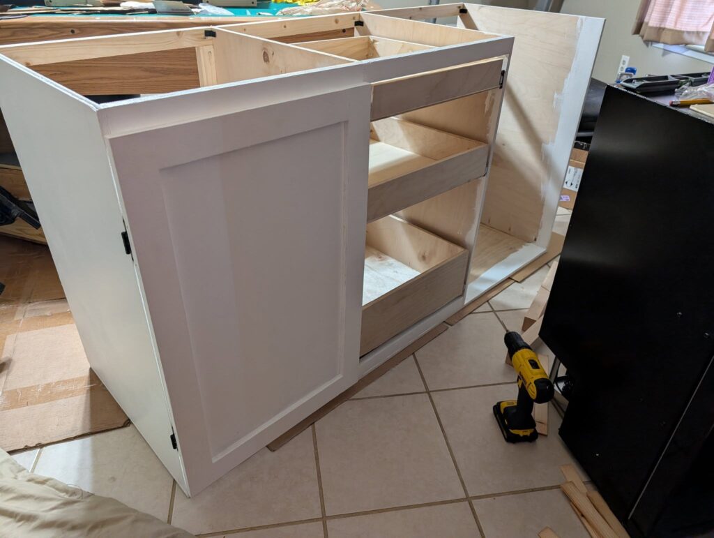 Van Build Post #22 – Custom Built Kitchen Cabinet