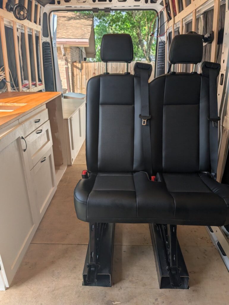 Van Build Post #26 – Bench Seats Installed