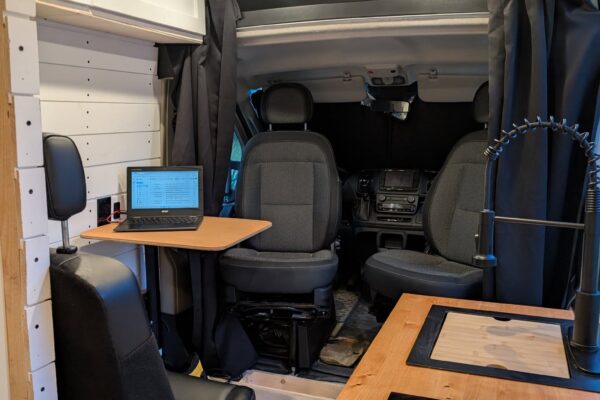 Van Build Post #30 – Shower & Upper Cabinets