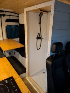 Van Post #30 – Shower & Upper Cabinets-5