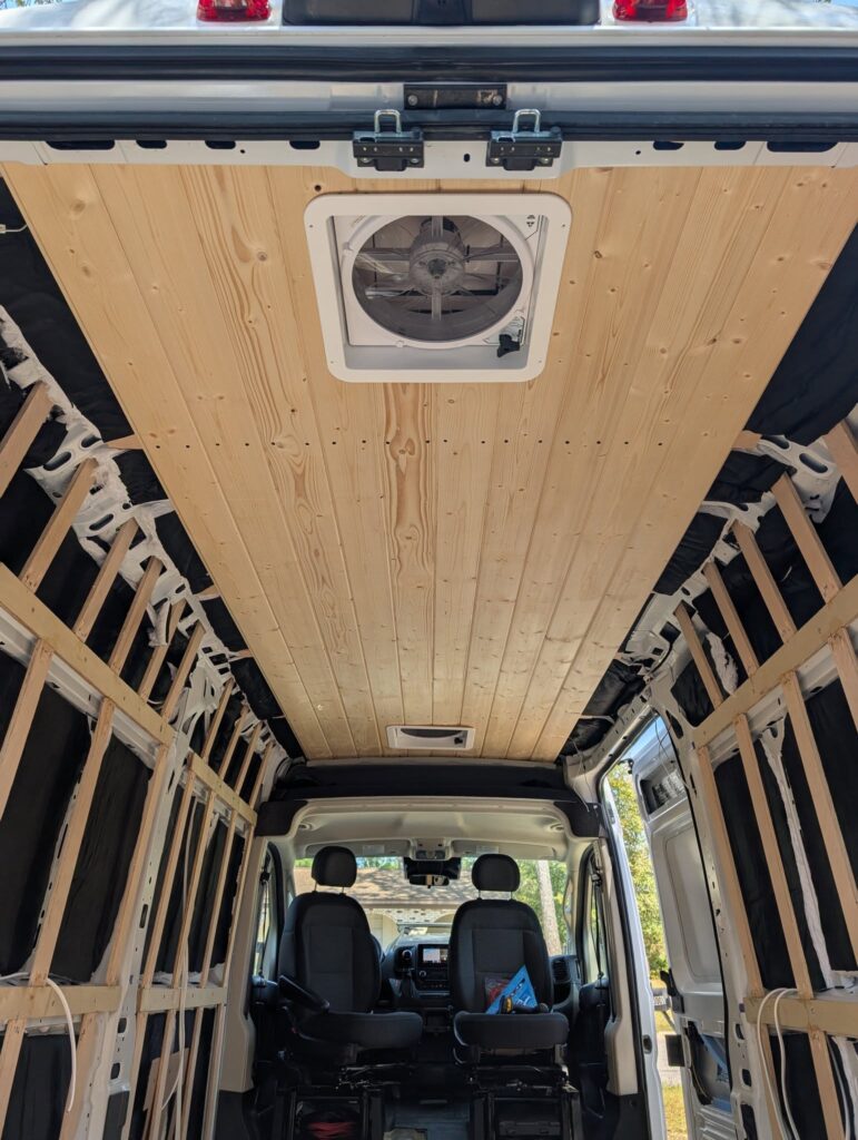 Van Build Post #12 – Ceiling & Wiring