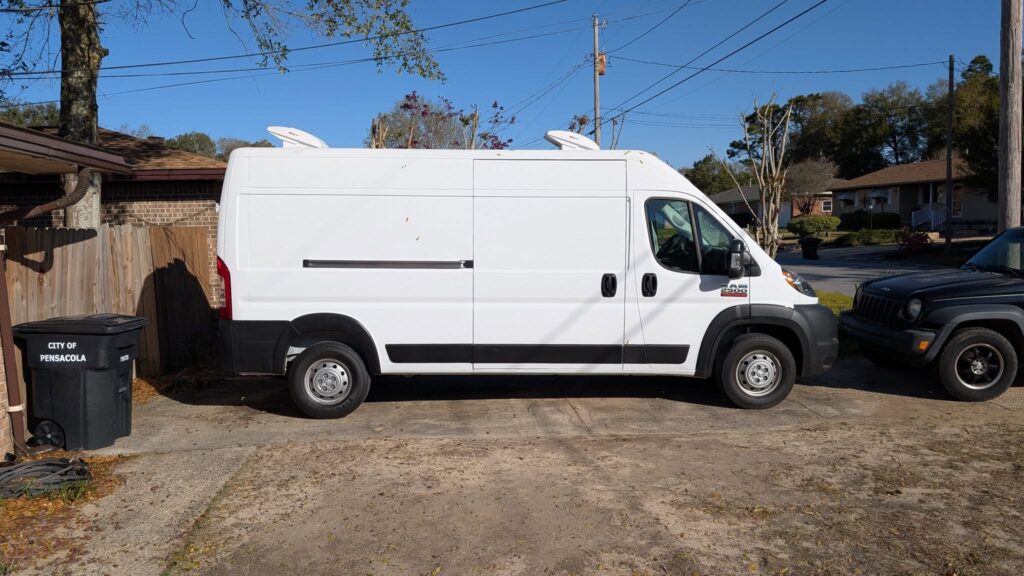 Van Build Post #10 – Installation of Both Fans Completed