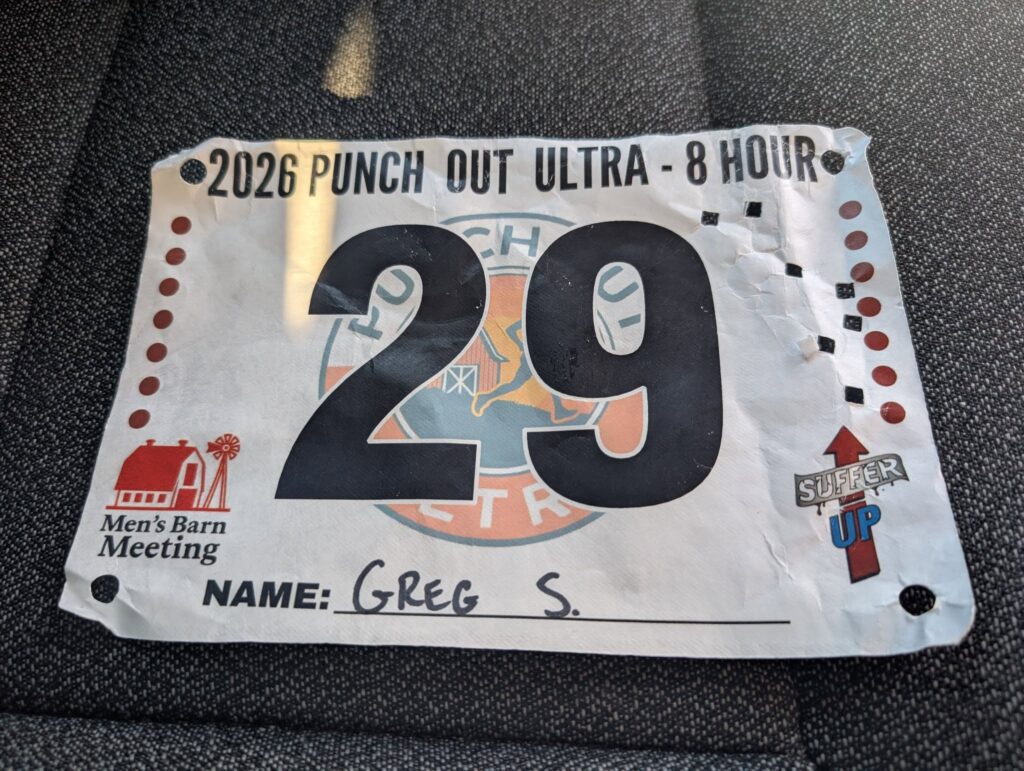 Marathon #114 is complete at the Punch Out Ultra 8 Hour