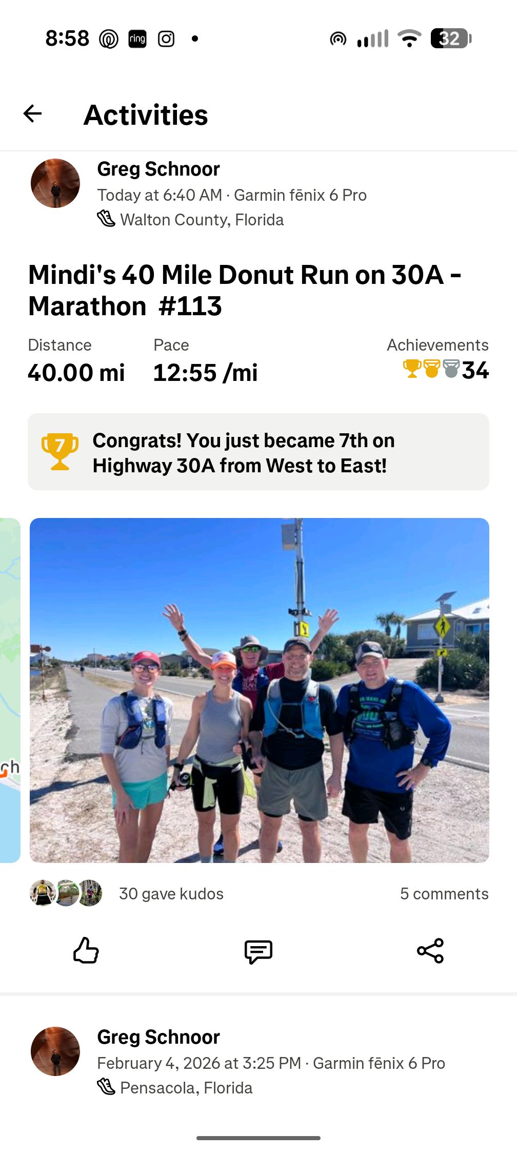 40 mile Donut Run