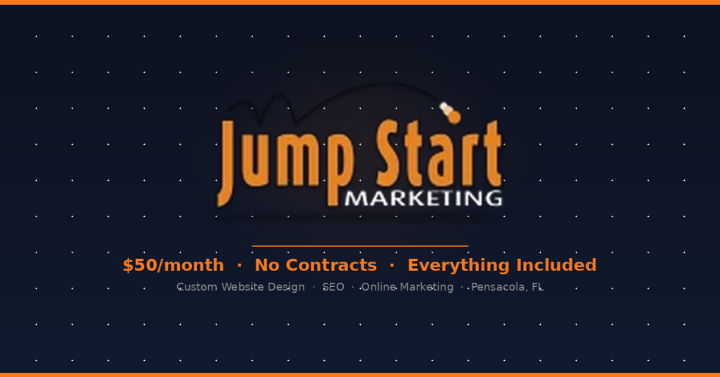 Affordable Custom Website Design in Pensacola — $50/Month, No Contracts